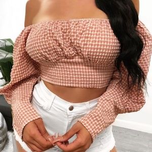 💕Laura's Boutique O. Vianca Gingham Shirt💕